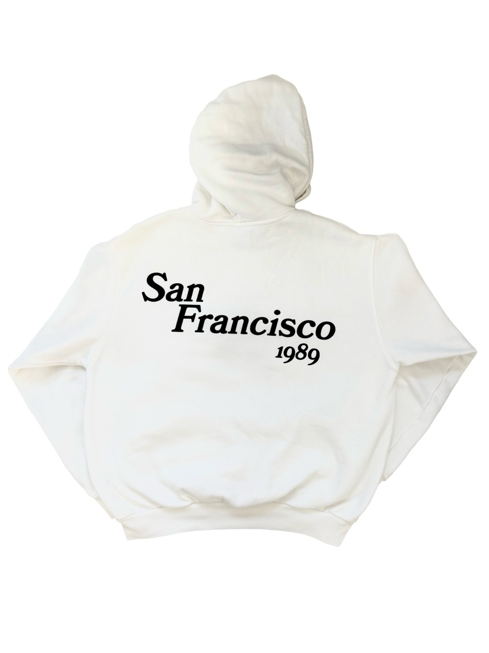 Bershka San Francisco hoodie with black text reading 'San Francisco 1989'